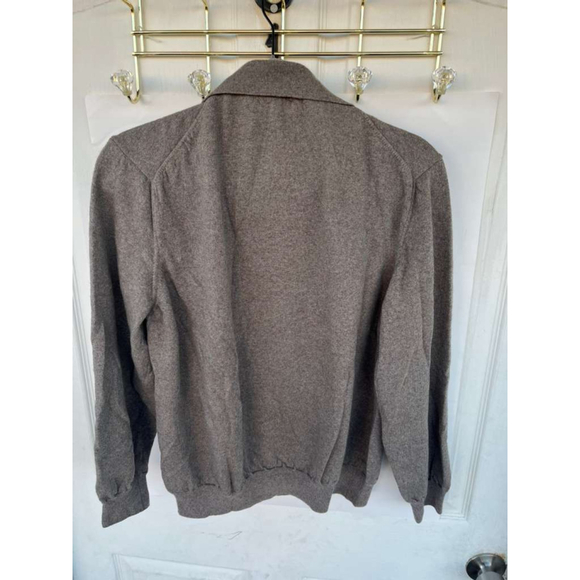 Men’s Black Brown 1826 Italian Merino Wool Crewneck Sweater Size XL - Picture 12 of 13